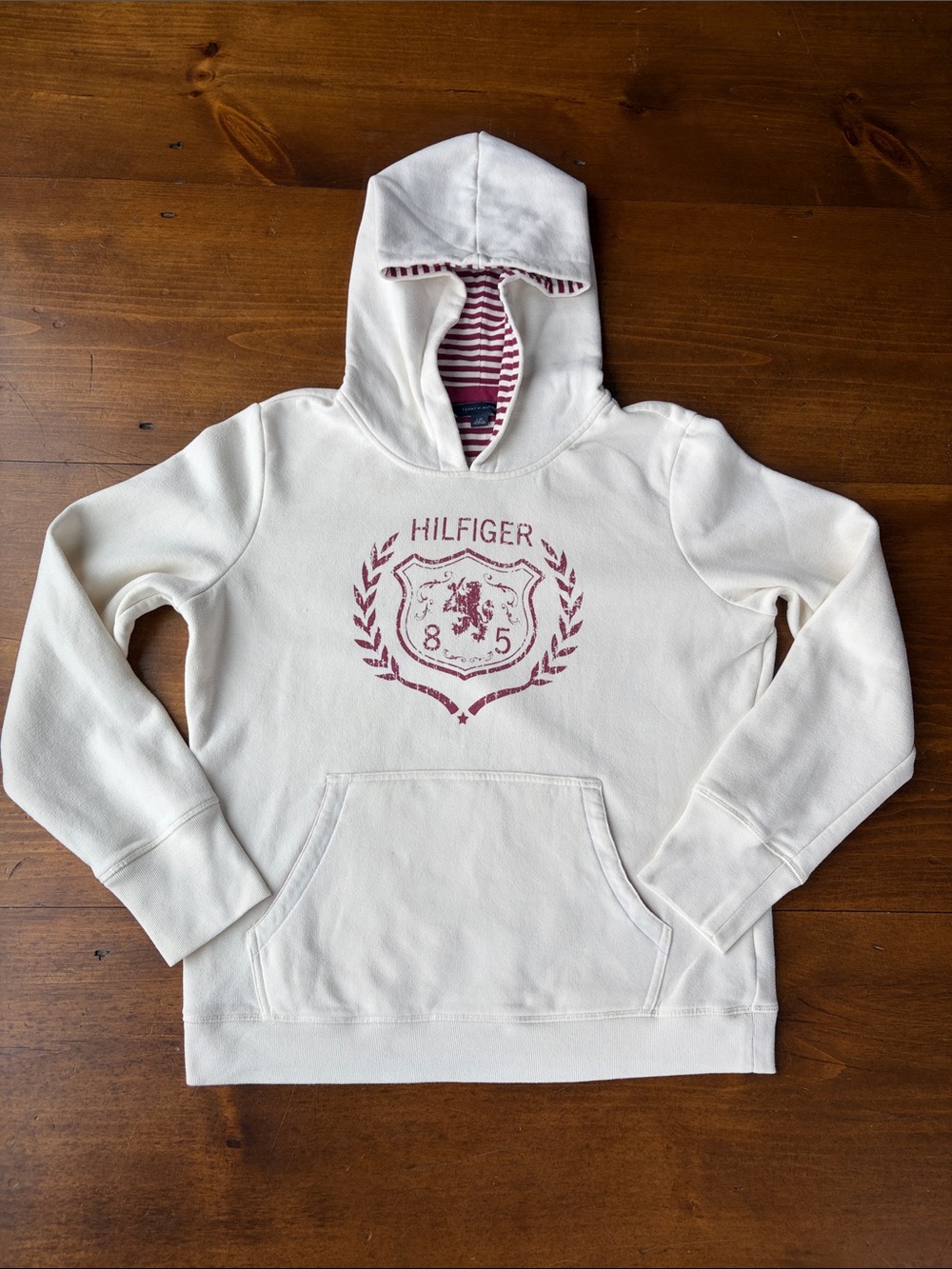 Tommy Hilfiger Cream Sweatshirt Sz L